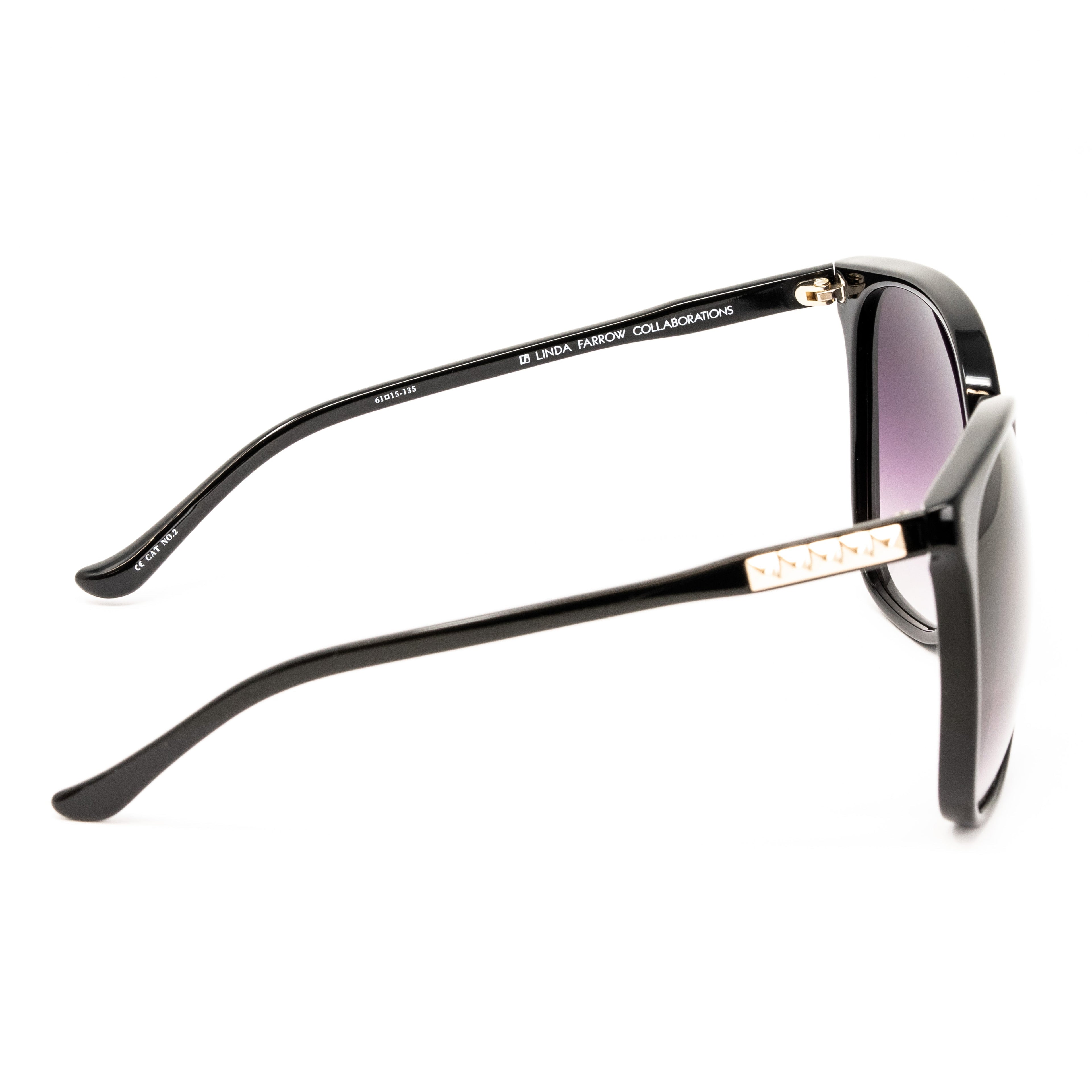 Matthew Williamson x Linda Farrow Black Sunglasses