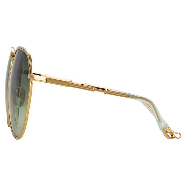 Matthew Williamson x Linda Farrow Green Sunglasses