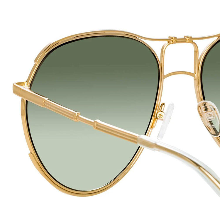 Matthew Williamson x Linda Farrow Green Sunglasses