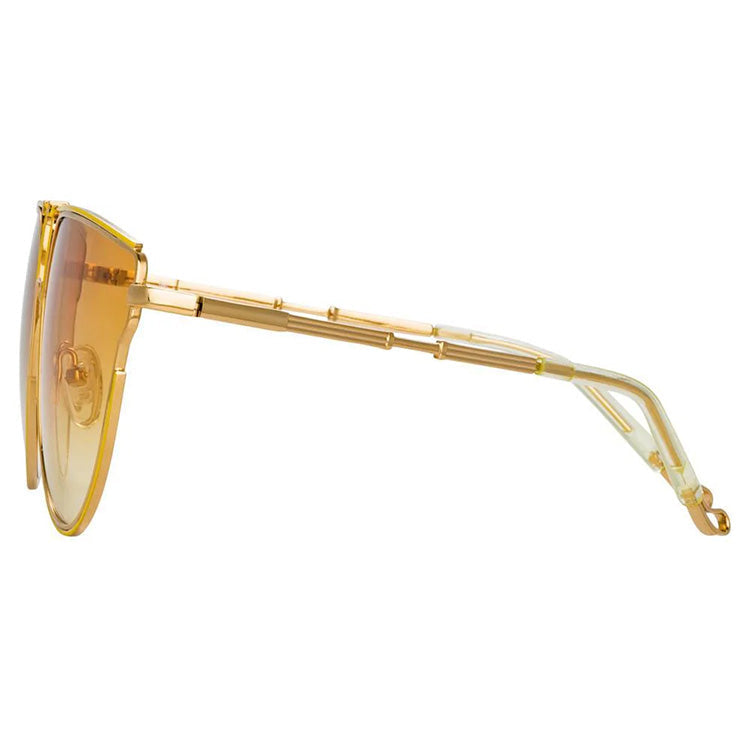 Matthew Williamson x Linda Farrow yellow Sunglasses