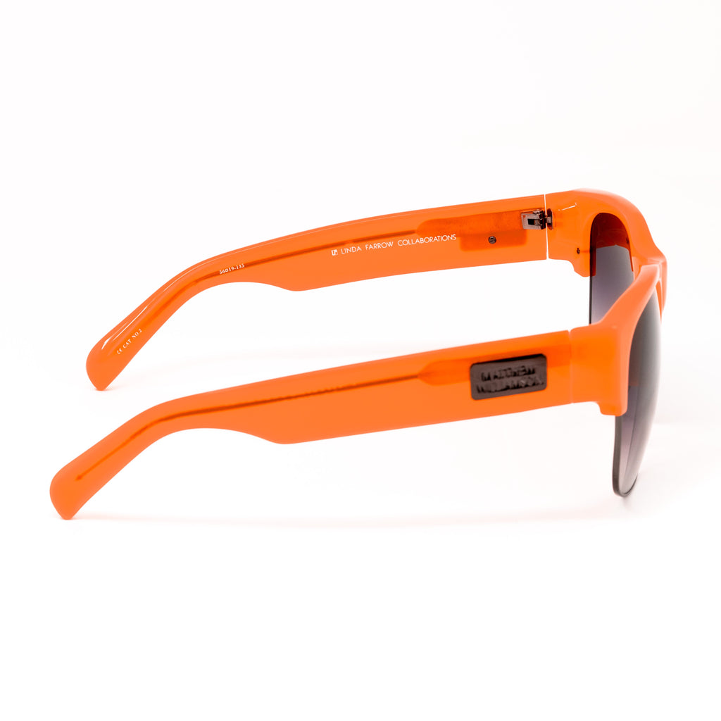 Matthew Williamson x Linda Farrow Orange Sunglasses