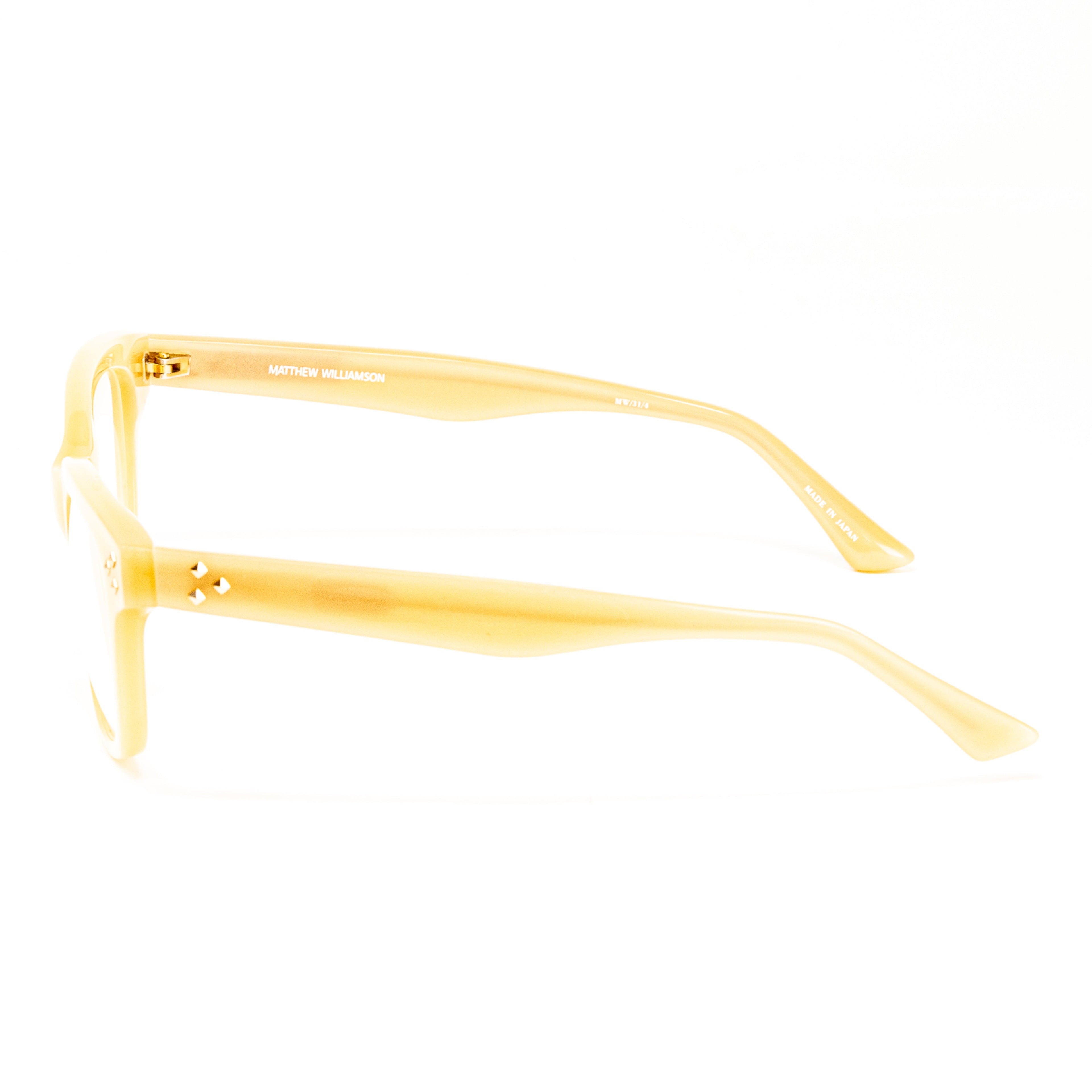 Matthew Williamson x Linda Farrow Honey Yellow Eyeglasses