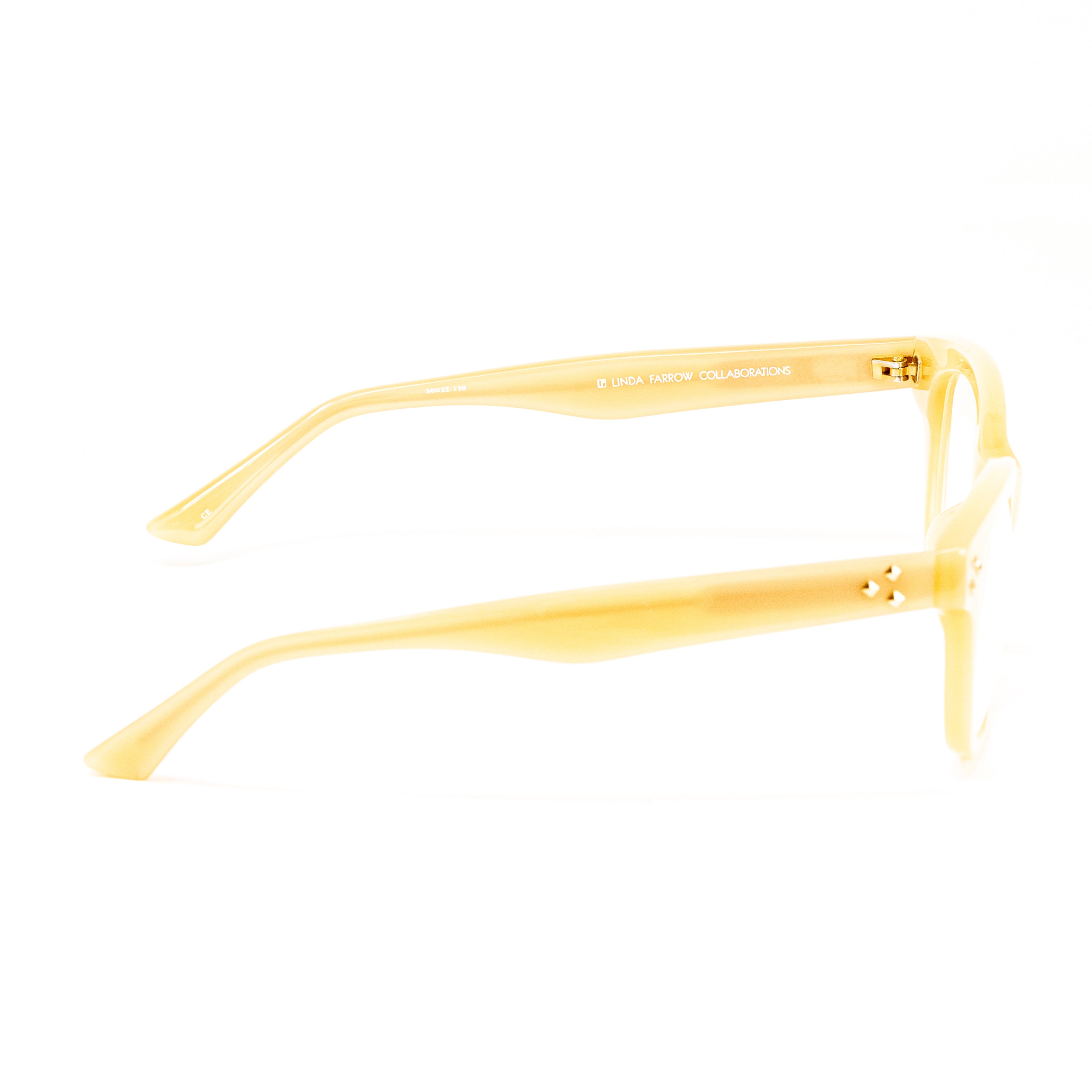 Matthew Williamson x Linda Farrow Honey Yellow Eyeglasses