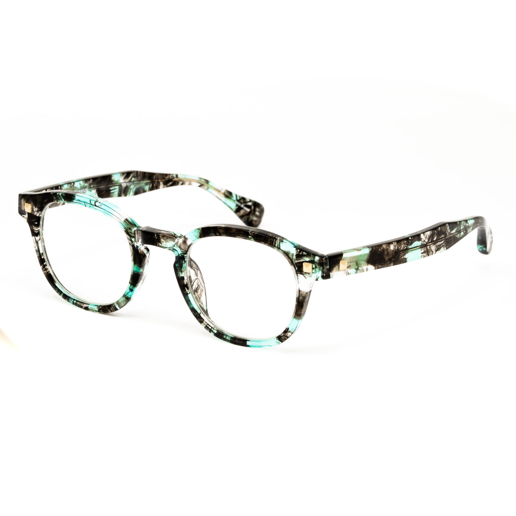 Matthew Williamson x Linda Farrow Green and Black Eyeglasses