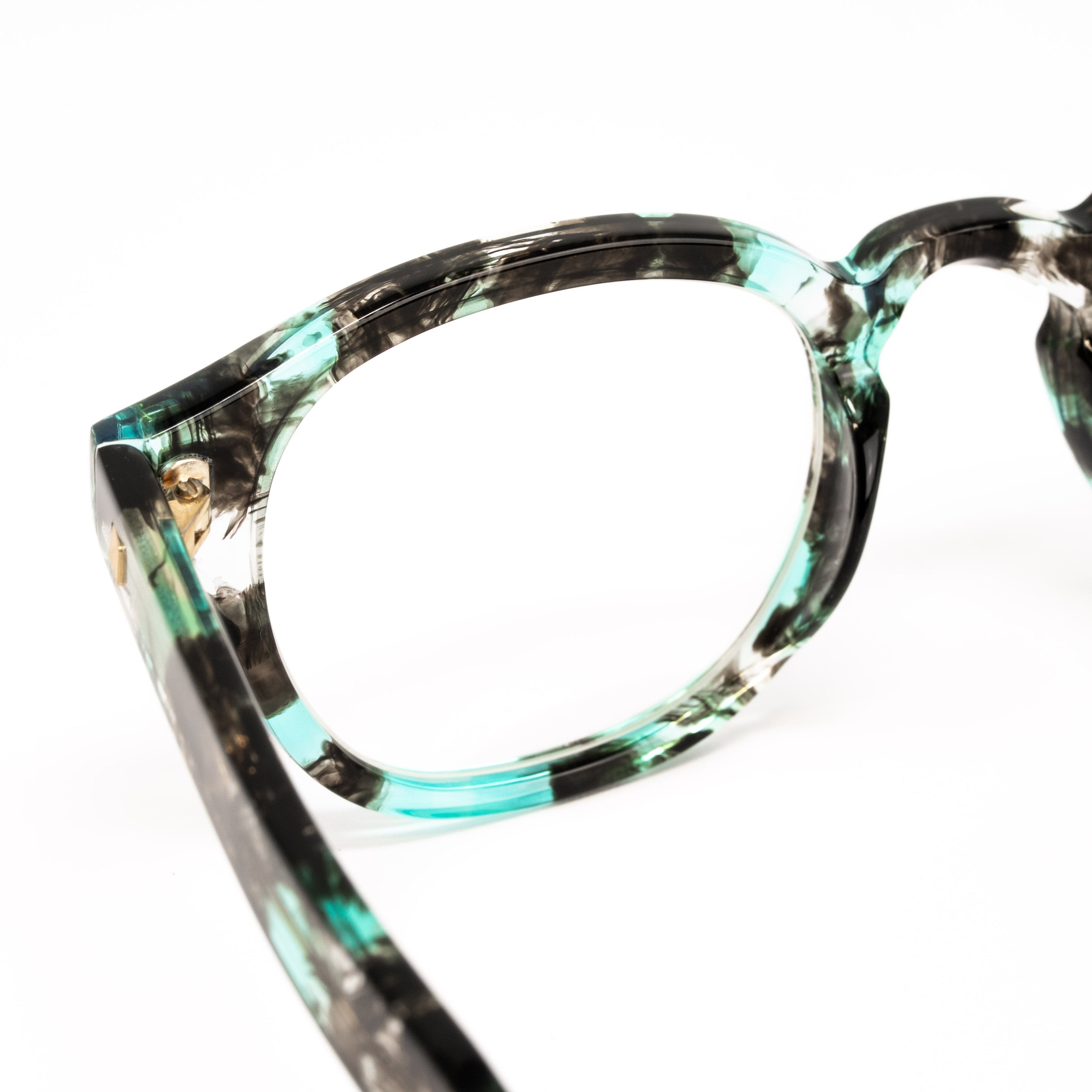 Matthew Williamson x Linda Farrow Green and Black Eyeglasses