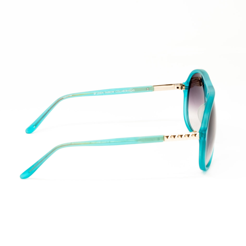 Matthew Williamson x Linda Farrow Blue Sunglasses