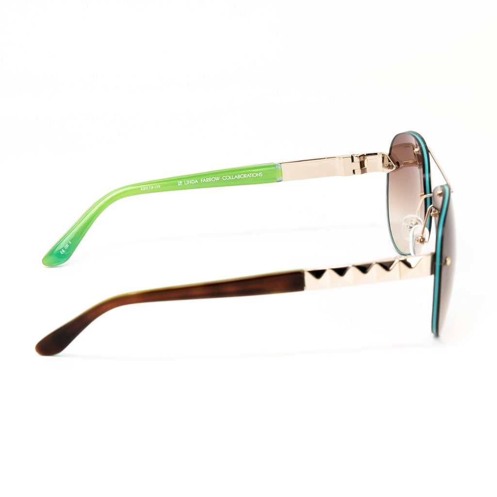 Matthew Williamson x Linda Farrow Brown Sunglasses