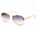 Matthew Williamson x Linda Farrow Gold Sunglasses