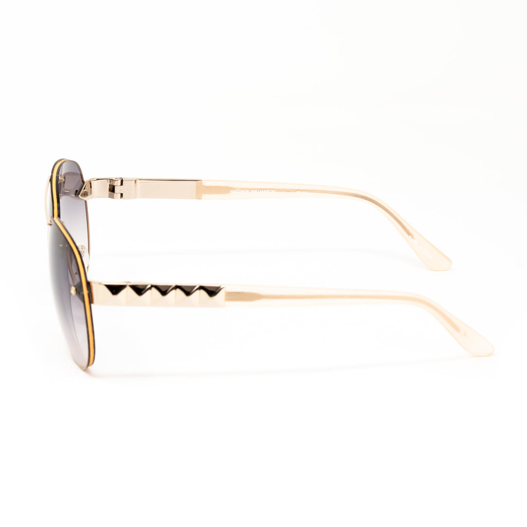 Matthew Williamson x Linda Farrow Gold Sunglasses