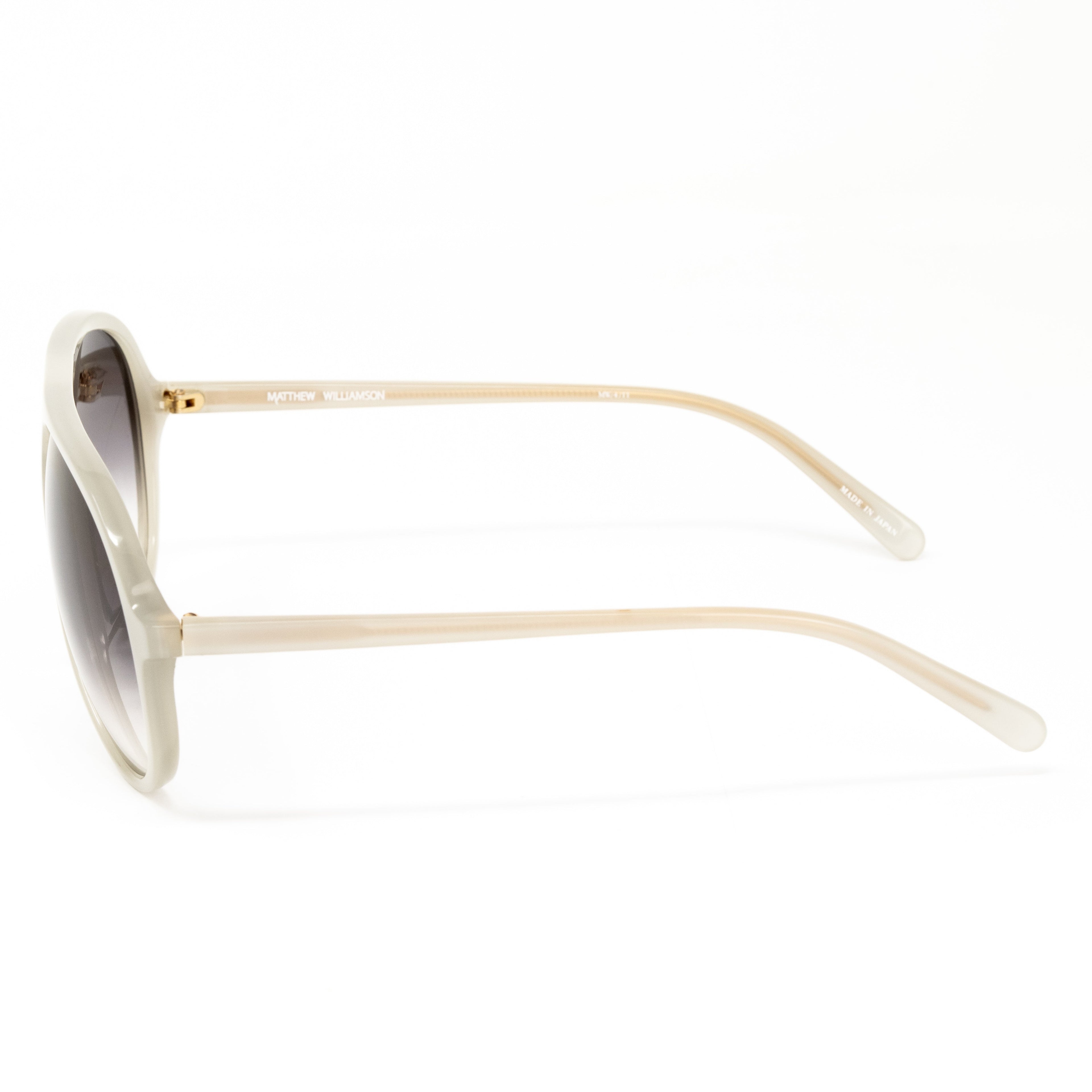 Matthew Williamson x Linda Farrow White Sunglasses