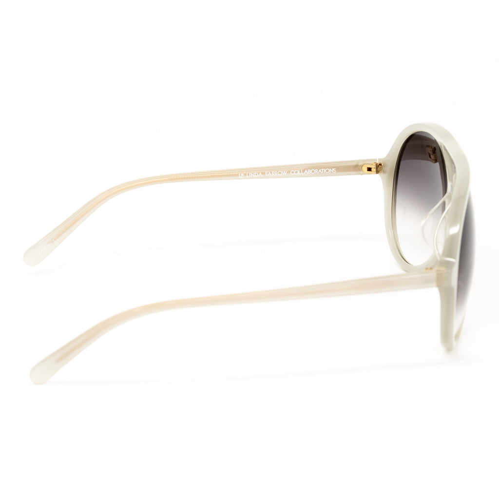 Matthew Williamson x Linda Farrow White Sunglasses