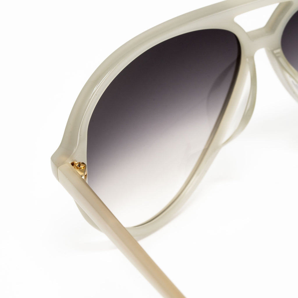 Matthew Williamson x Linda Farrow White Sunglasses