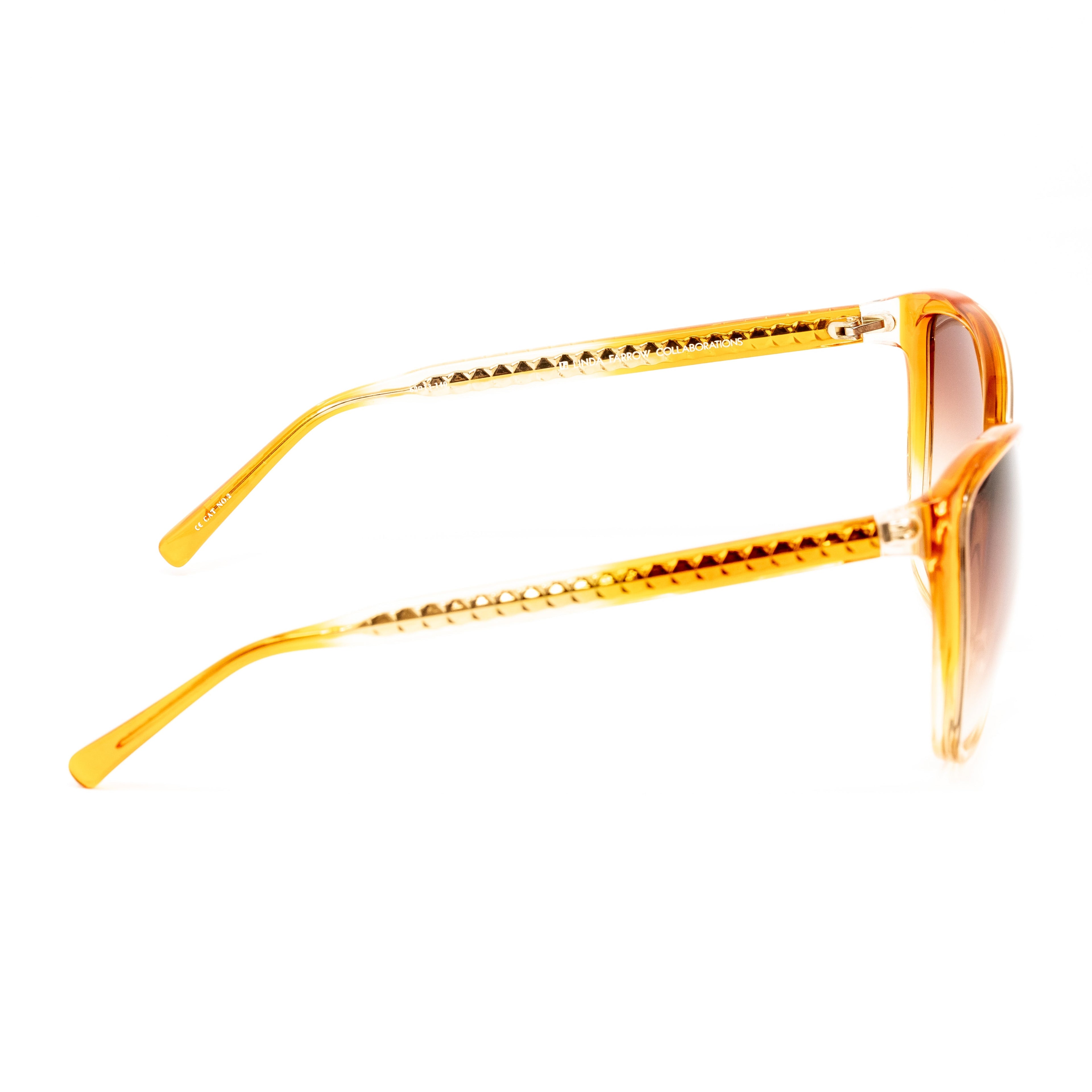 Matthew Williamson x Linda Farrow Orange Sunglasses