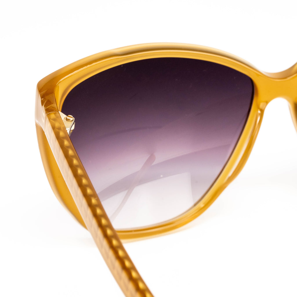 Matthew Williamson x Linda Farrow Golden Yellow Sunglasses