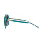 Matthew Williamson x Linda Farrow Teal Sunglasses