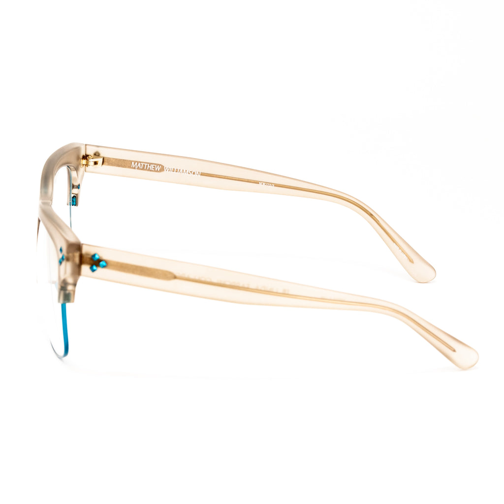 Matthew Williamson x Linda Farrow Champagne Eyeglasses