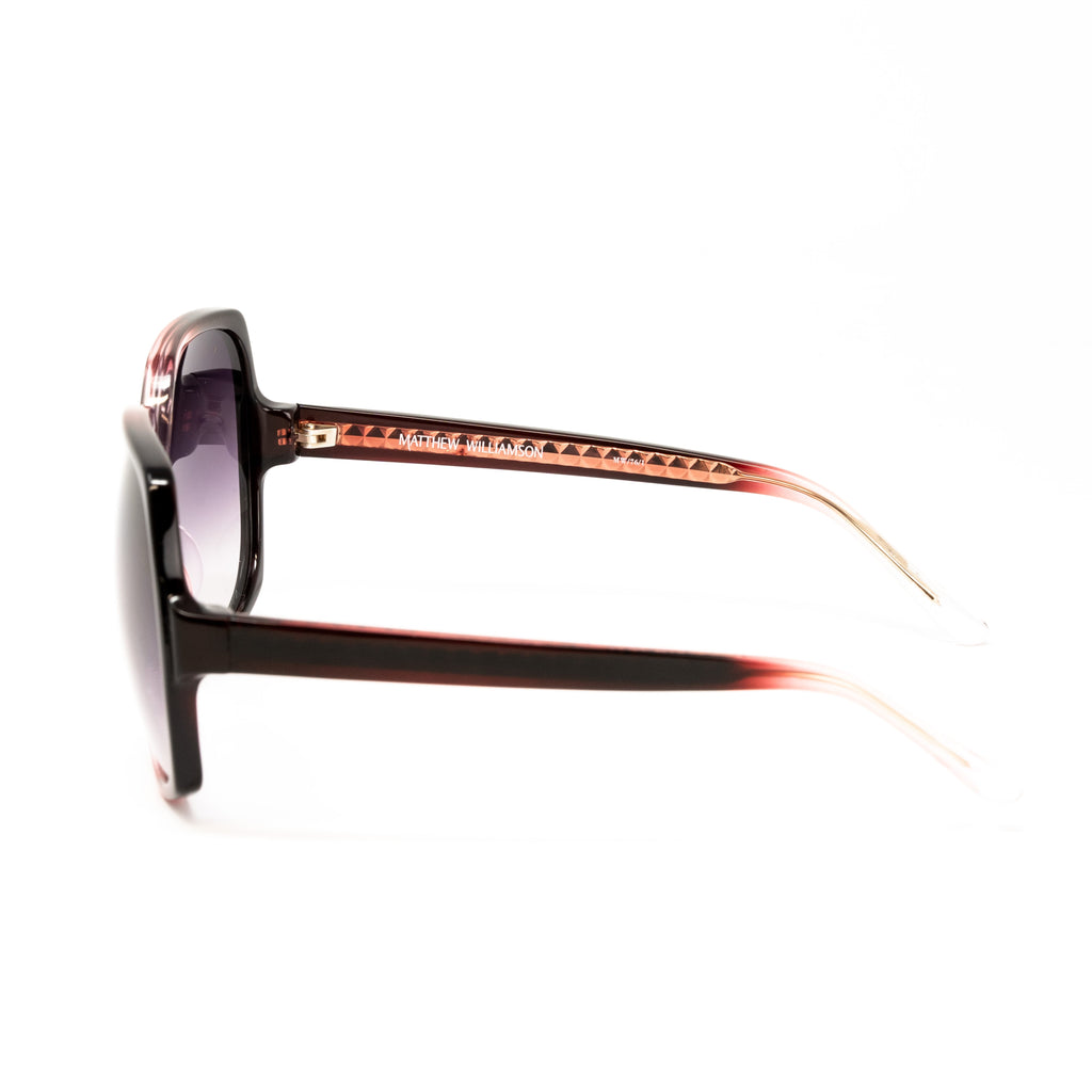 Matthew Williamson x Linda Farrow Red Oversized Sunglasses