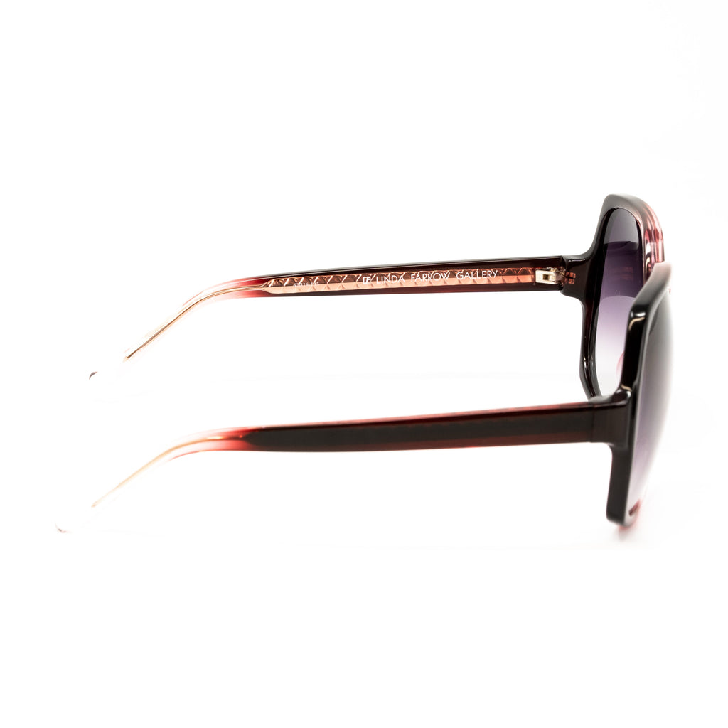 Matthew Williamson x Linda Farrow Red Oversized Sunglasses