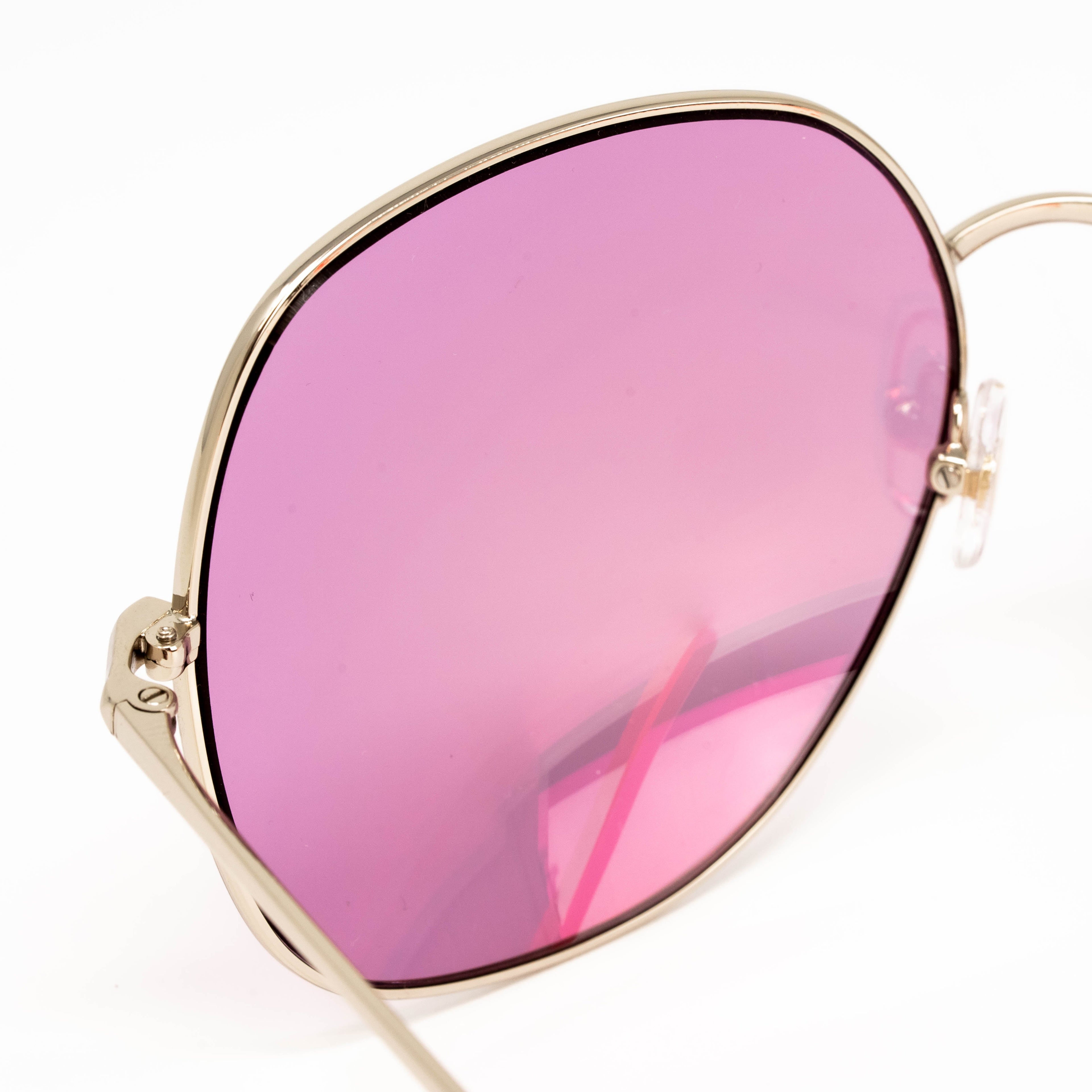 Matthew Williamson x Linda Farrow Oversized Pink Sunglasses