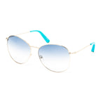 Matthew Williamson x Linda Farrow Blue Sunglasses