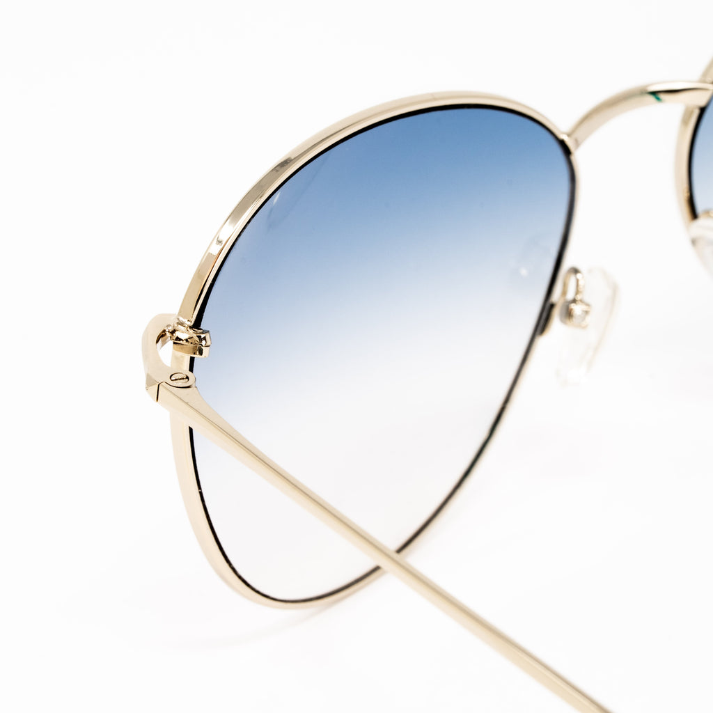 Matthew Williamson x Linda Farrow Blue Sunglasses