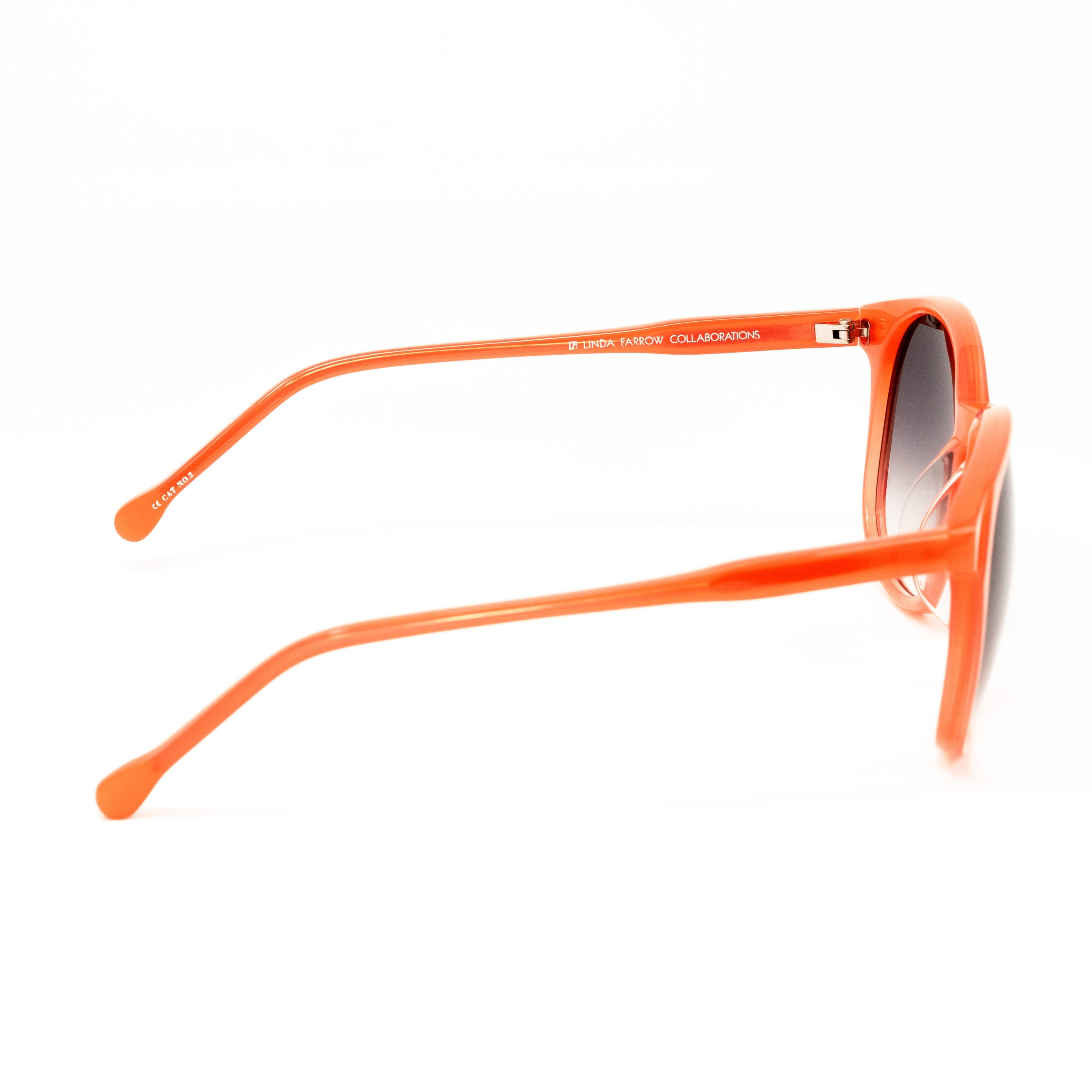 Matthew Williamson x Linda Farrow Orange Sunglasses
