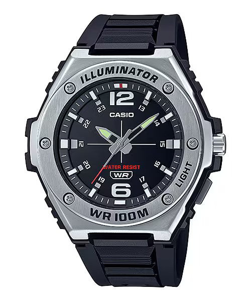 Casio Men's Watch Black Silver