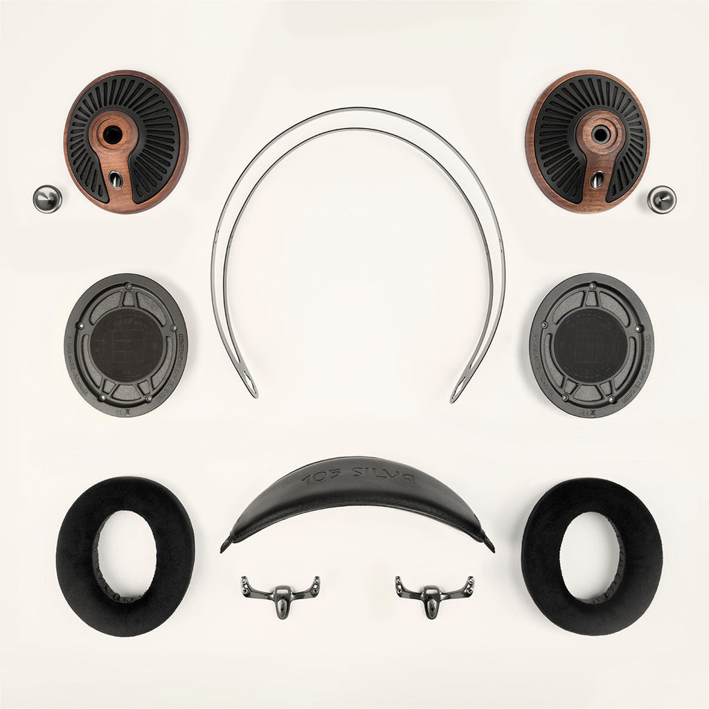 Meze Audio 105 SILVA Over Ear Headphones (Walnut/Black)