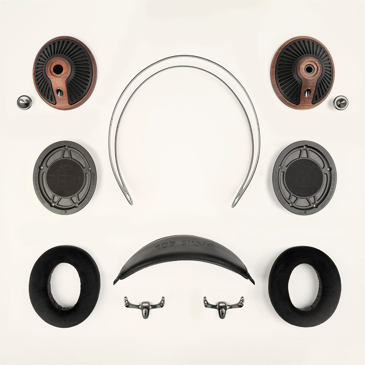 Meze Audio 105 SILVA Over Ear Headphones (Walnut/Black)