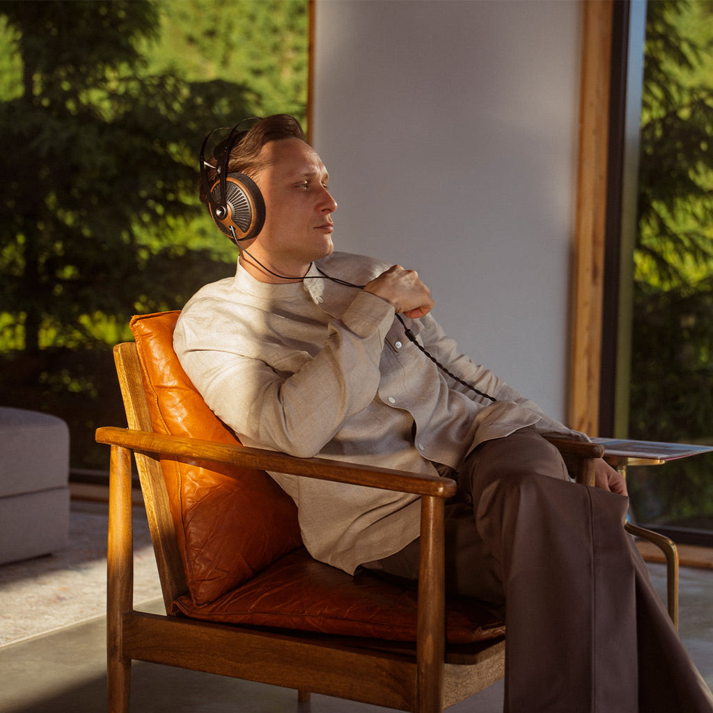 Meze Audio 105 SILVA Over Ear Headphones (Walnut/Black)
