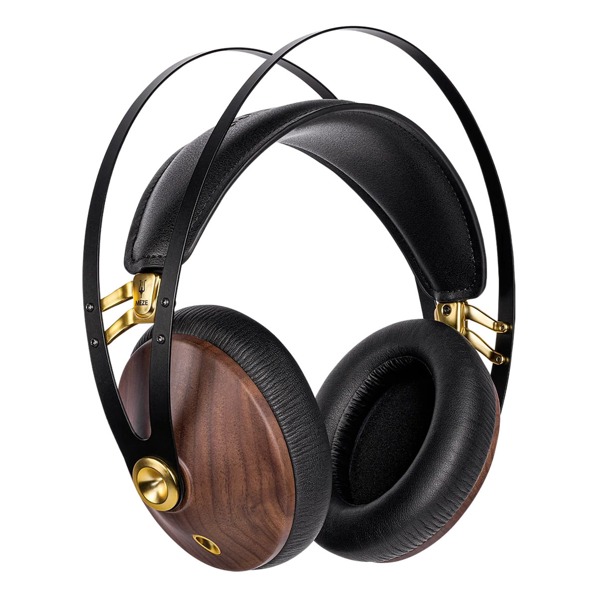 Meze Audio 99 Classics Headset Over-Ear Headphones with Boom Mic (Walnut/Gold)