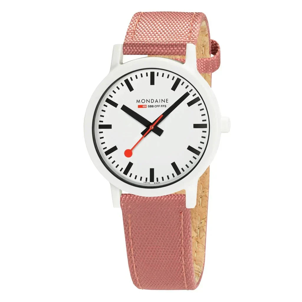 Mondaine Watch Essence White Pink