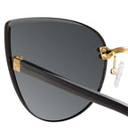 NO 21 x Linda Farrow Black Sunglasses