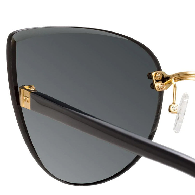 NO 21 x Linda Farrow Black Sunglasses