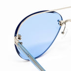 NO 21 x Linda Farrow Blue Sunglasses