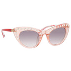 NO 21 x Linda Farrow Crystal Sunglasses