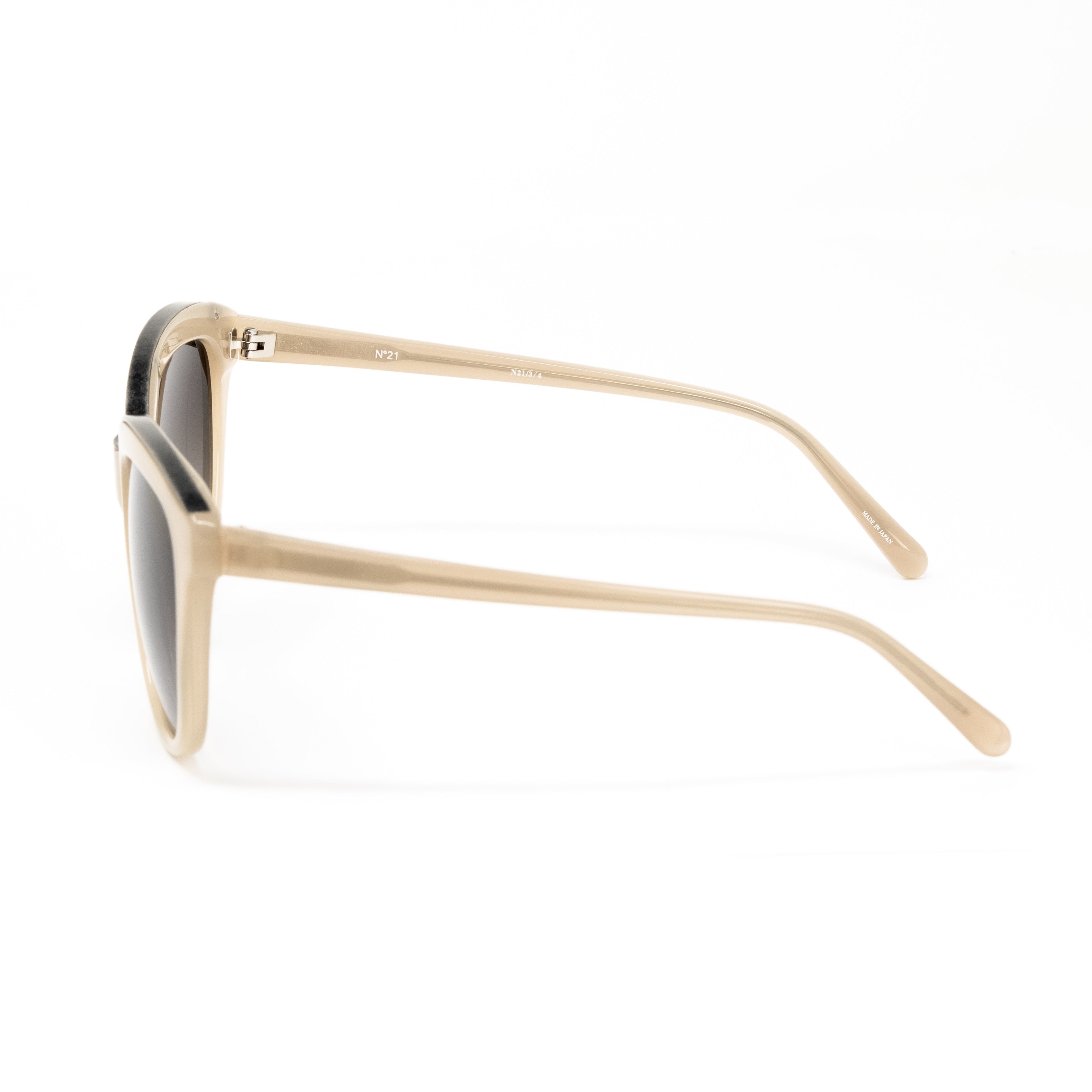NO 21 x Linda Farrow Beige Sunglasses