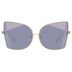 NO 21 x Linda Farrow Gold Sunglasses