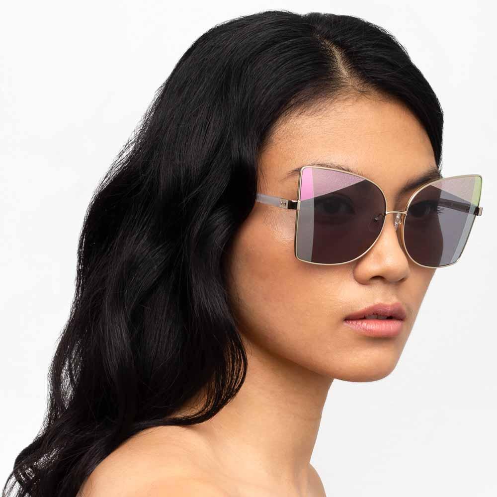 NO 21 x Linda Farrow Gold Sunglasses