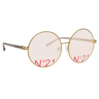 NO 21 x Linda Farrow Pink Sunglasses