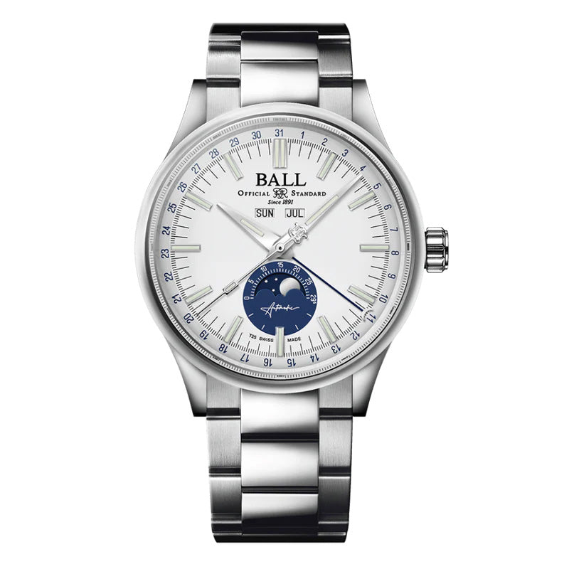 Ball Men's Watch Engineer II Moon Calendar White