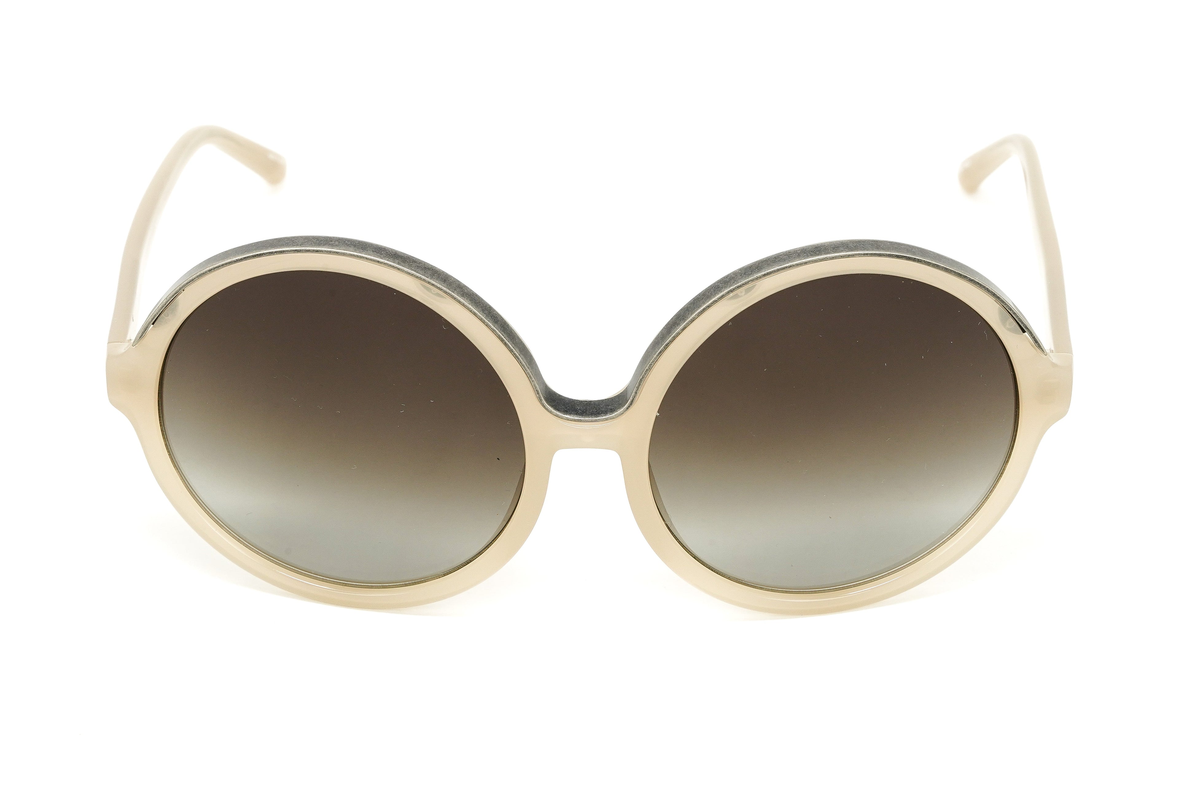 No. 21 Women's Sunglasses Round Beige Grey