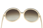 No. 21 Women's Sunglasses Round Beige Grey
