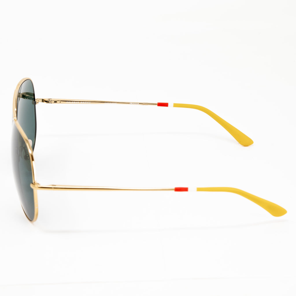 Orlebar Brown x Linda Farrow Green Sunglasses