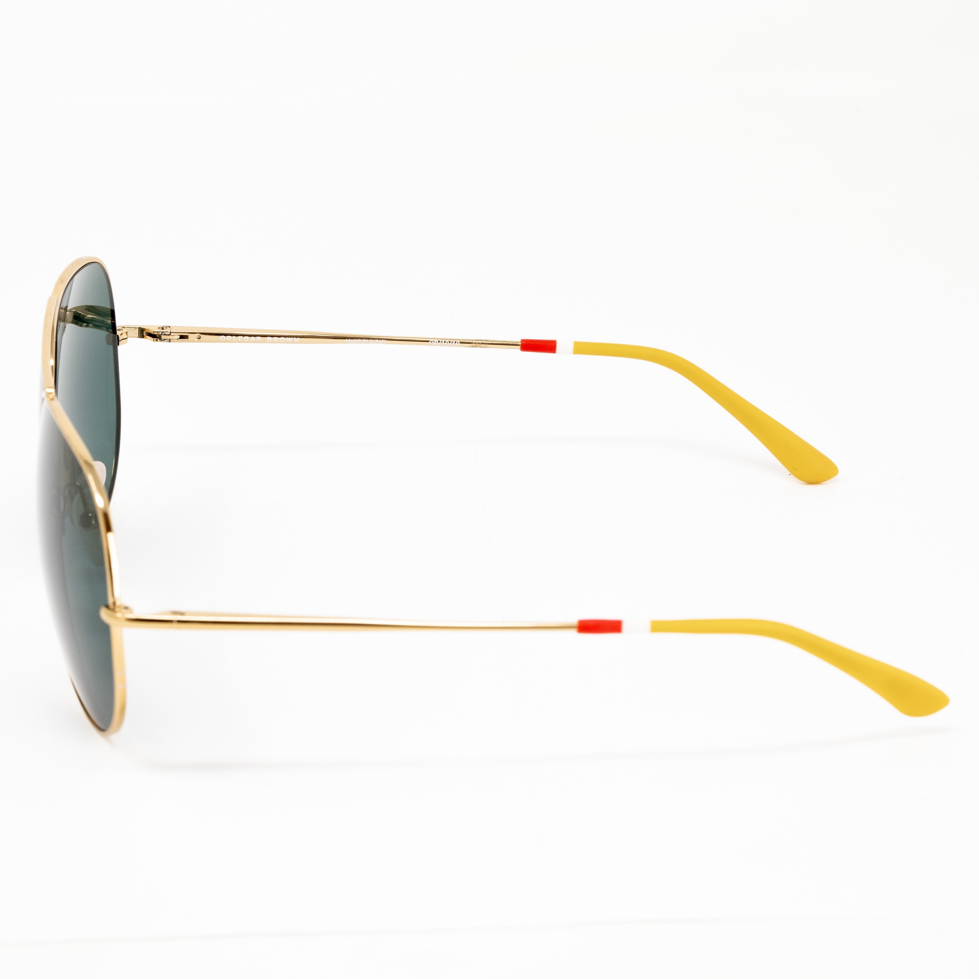 Orlebar Brown x Linda Farrow Green Sunglasses