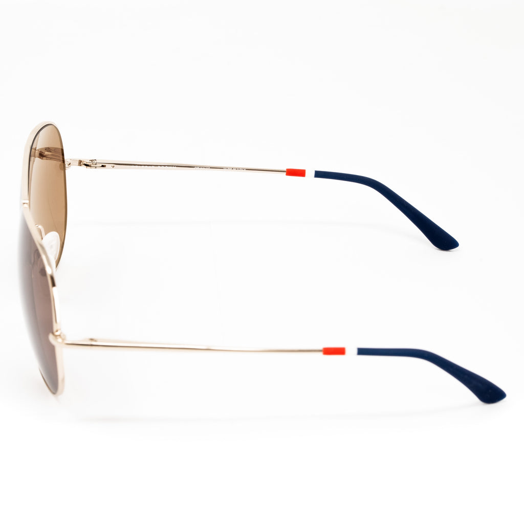Orlebar Brown x Linda Farrow Brown Sunglasses