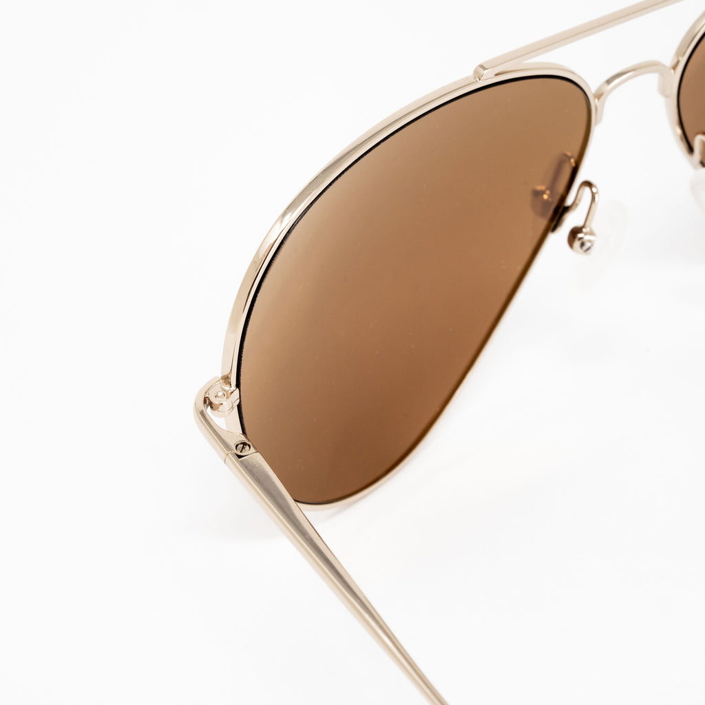 Orlebar Brown x Linda Farrow Brown Sunglasses