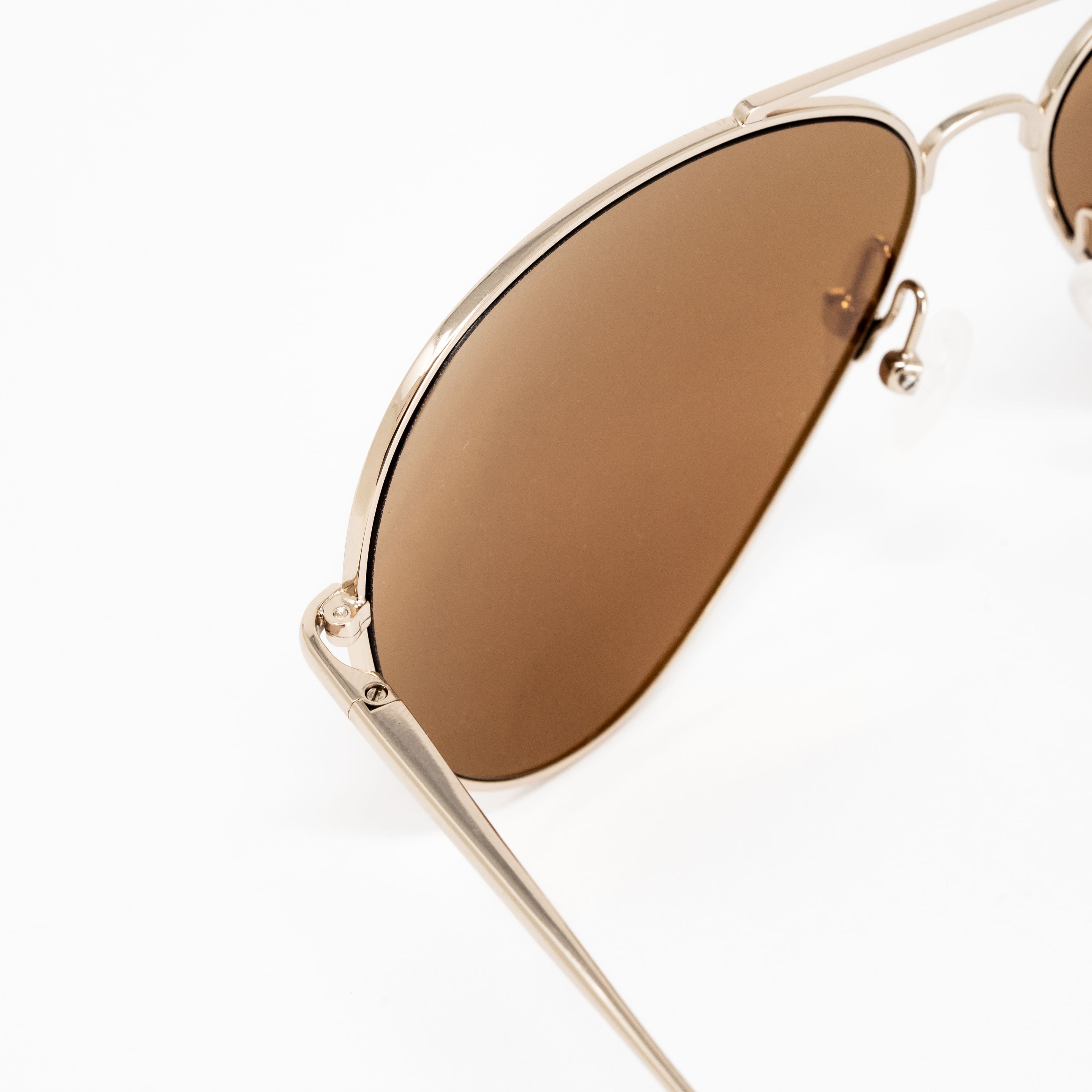 Orlebar Brown x Linda Farrow Brown Sunglasses