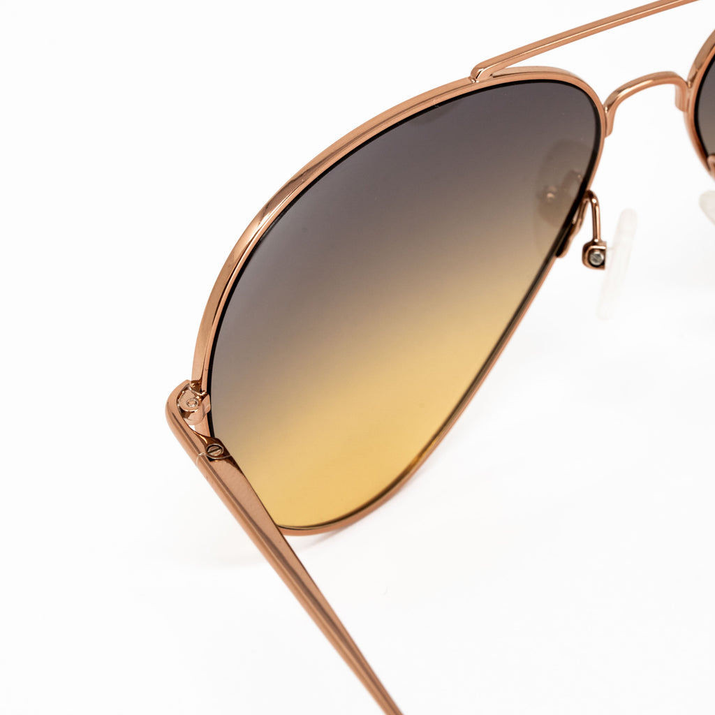 Orlebar Brown x Linda Farrow Rose gold Sunglasses
