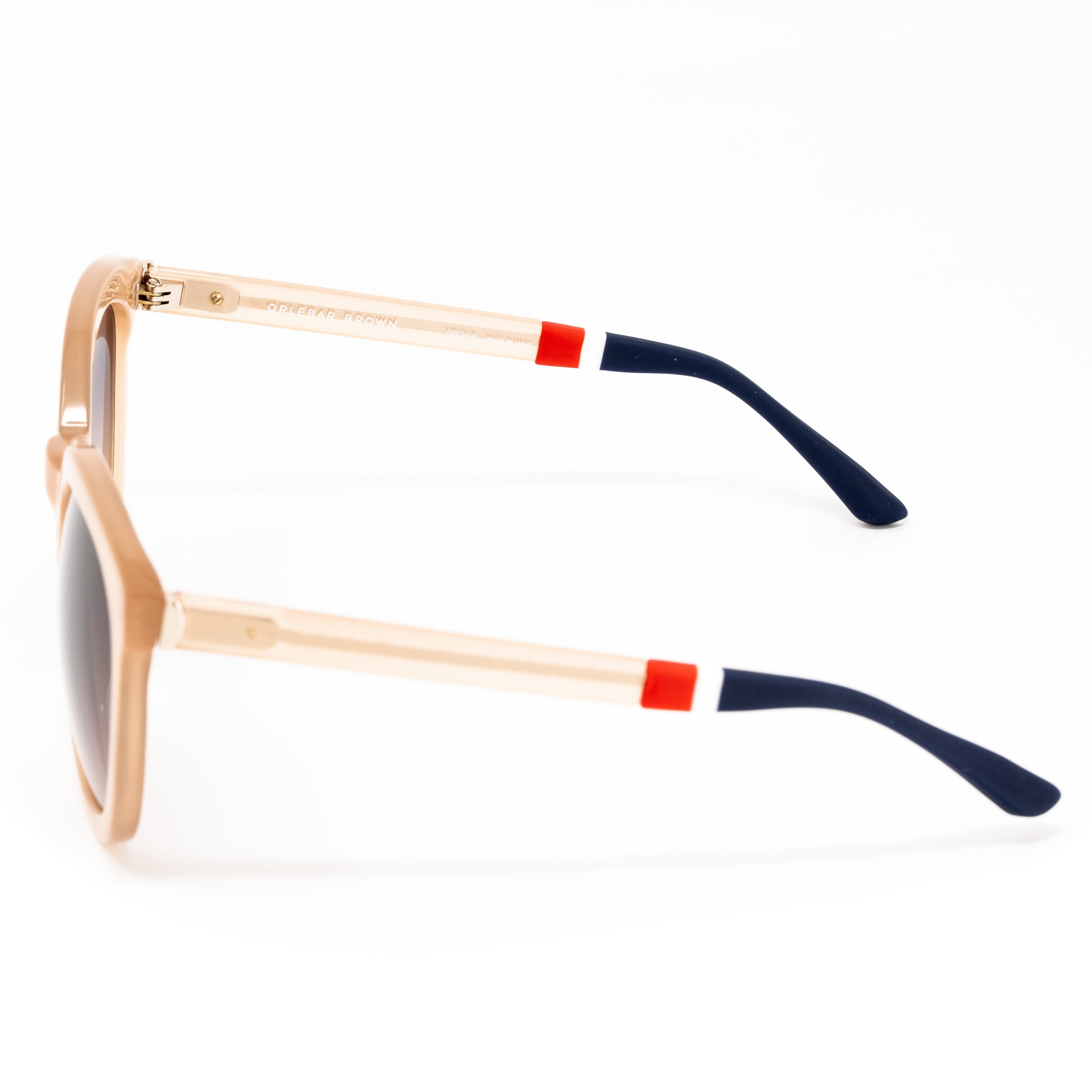 Orlebar Brown x Linda Farrow Beige Sunglasses